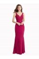 Best V-Neck Mermaid Chiffon Prom Dress with V-Back and Belt UK