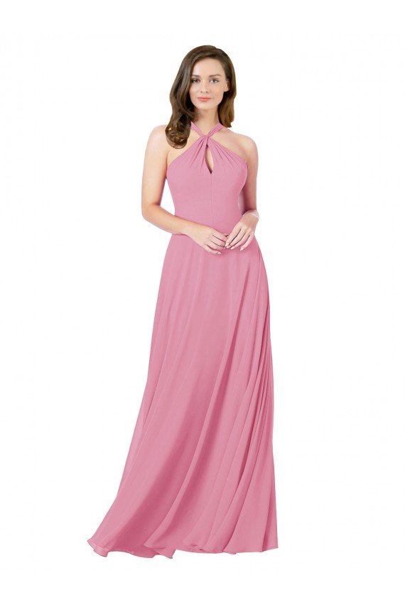 Best Chiffon Prom Dress with Keyhole Front UK