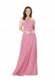 Best Chiffon Prom Dress with Keyhole Front UK