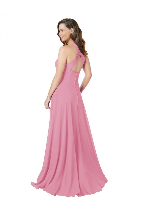 Best Chiffon Prom Dress with Keyhole Front UK