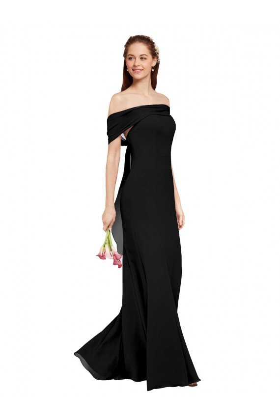 Best Fit and Flare Long Chiffon Prom Dress with Sash and Open Back UK