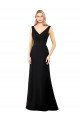 Best V-Neckline Chiffon Prom Dress with Draped Bodice UK