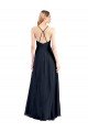 Best Plunging V-Neckline Halter Chiffon Wrap Prom Dress with High Slit UK
