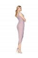 Best Cocktail Length High Low Mermaid Chiffon Wrapped Prom Dress UK