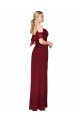 Best Cold Shoulder Long Mermaid Chiffon Prom Dress with Straps UK