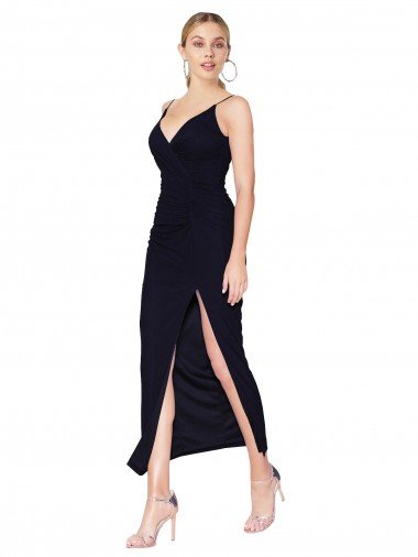 Best Chiffon High Neck Spaghetti Straps Short Cocktail Dress / Prom Dress UK
