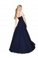 Best Sweetheart High Neck Sequin Top Long Chiffon Prom Dress UK