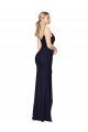 Best Draped Spaghetti Straps Long Chiffon Mermaid Prom Dress UK