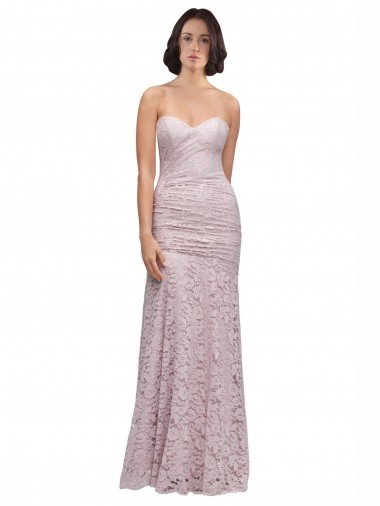 Best Floor Length Long Mermaid Lace Prom Dress with Low Back UK