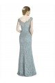 Best Off the Shoulder Mermaid Lace Prom Dress with Cap Sleeves UK