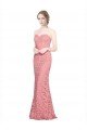 Best Fitted Sweetheart Mermaid Lace Prom Dress UK