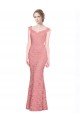 Best Sweetheart Mermaid Long Lace Prom Dress with Wide Straps UK