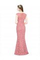 Best Sweetheart Mermaid Long Lace Prom Dress with Wide Straps UK