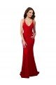 Best Low Back V-Neckline Floor Length Lace Prom Dress UK
