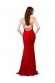 Best Low Back V-Neckline Floor Length Lace Prom Dress UK