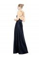 Best Sexy Satin Prom Dress with Deep V-Neckline and Strappy Back UK