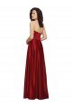 Best Strapless Satin Prom Dress with Beaded Pocket and Soft Pleating UK