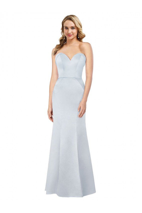 Best Old Hollywood-Inspired Strapless Satin Prom Dress UK