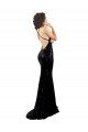 Best Sleek Fishtail Shaped Open Back Sequin Prom Dress UK