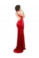 Best Halter High Neck Mermaid Open Back Sequin Prom Dress UK