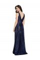 Best Long V-Neck Sparking Sequin Prom Dress with Low V-Back UK