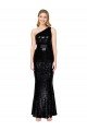 Best Draped One Shoulder Long Full Length Sequin Prom Dress UK