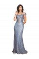Best Off the Shoulder Sweetheart Neckline Sequin Prom Dress with Thigh High Slit UK