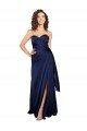 Best Floor Length Wrap Skirt Silky Satin Prom Dress UK