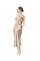 Best Empire Waist Silky Satin Midi Length Cocktail Dress / Prom Dress UK