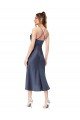 Best High Low Silky Satin Cowl Neck Midi Length Cocktail Prom Dress / Homecoming Dress UK