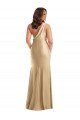 Best One Shoulder Asymmetrical Cowl Back Silky Satin Mermaid Prom Dress UK