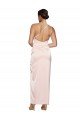 Best One Shoulder Full Length Long Silky Satin Prom Dress with Thigh Split UK