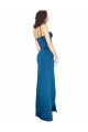 Best Full Length Bustier Style Long Silky Satin Prom Dress with Low Back UK