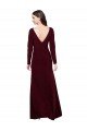 Best Long Sleeves Spandex Prom Dress with Front Slit UK