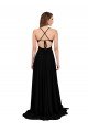 Best High Slit Open Back Long Spandex Prom Dress with Lined Crossover Bust UK