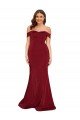 Best Off Shoulder Sleeves Sweetheart Neckline Long Spandex Prom Dress UK
