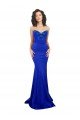 Best Sweetheart Flower Neckline High Neck Crepe Prom Dress UK