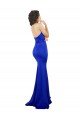 Best Sweetheart Flower Neckline High Neck Crepe Prom Dress UK