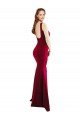 Best Square Neckline and Backline Fitted Crepe Prom Dress UK