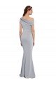 Best Off the Shoulder Asymmetrical Mermaid Crepe Prom Dress UK