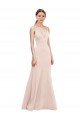 Best Deep V-Neck and Back Long Crepe Prom Dress UK