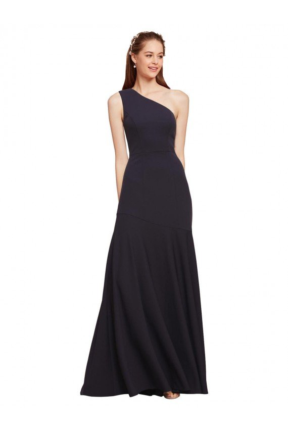 Best Fit and Flare Crepe Prom Dress with One Shoulder UK