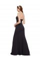Best Strapless Bodycon Long Crepe Prom Dress with High Slit UK