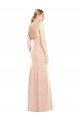 Best V-Spaghetti Strap Open Back Bateau Neck Trumpet Prom Dress UK