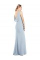 Best Draped Backless Crepe Prom Dress with Pockets UK