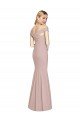 Best Off the Shoulder Criss Cross Back Trumpet Prom Dress UK