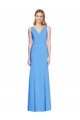 Best Flattering Trumpet Long Sleeveless Prom Dress with Open Back UK