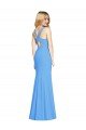 Best Flattering Trumpet Long Sleeveless Prom Dress with Open Back UK