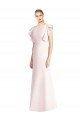 Best Ruffle Cap Sleeves Open Back Trumpet Prom Dress UK