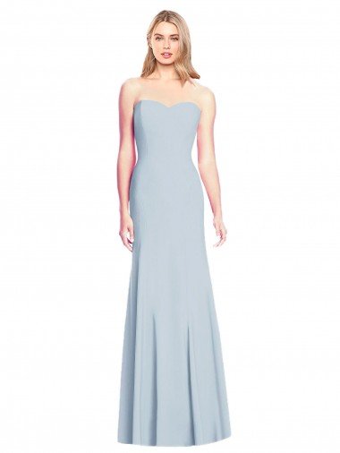 Best Sweetheart Strapless Flared Skirt Maxi Prom Dress UK